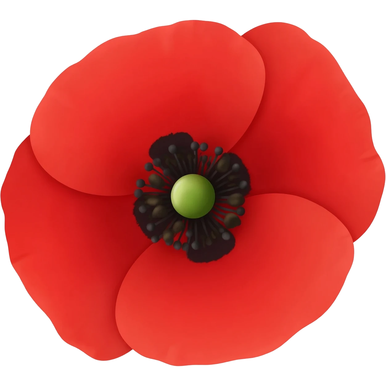 emoji that looks like a red poppy emoji