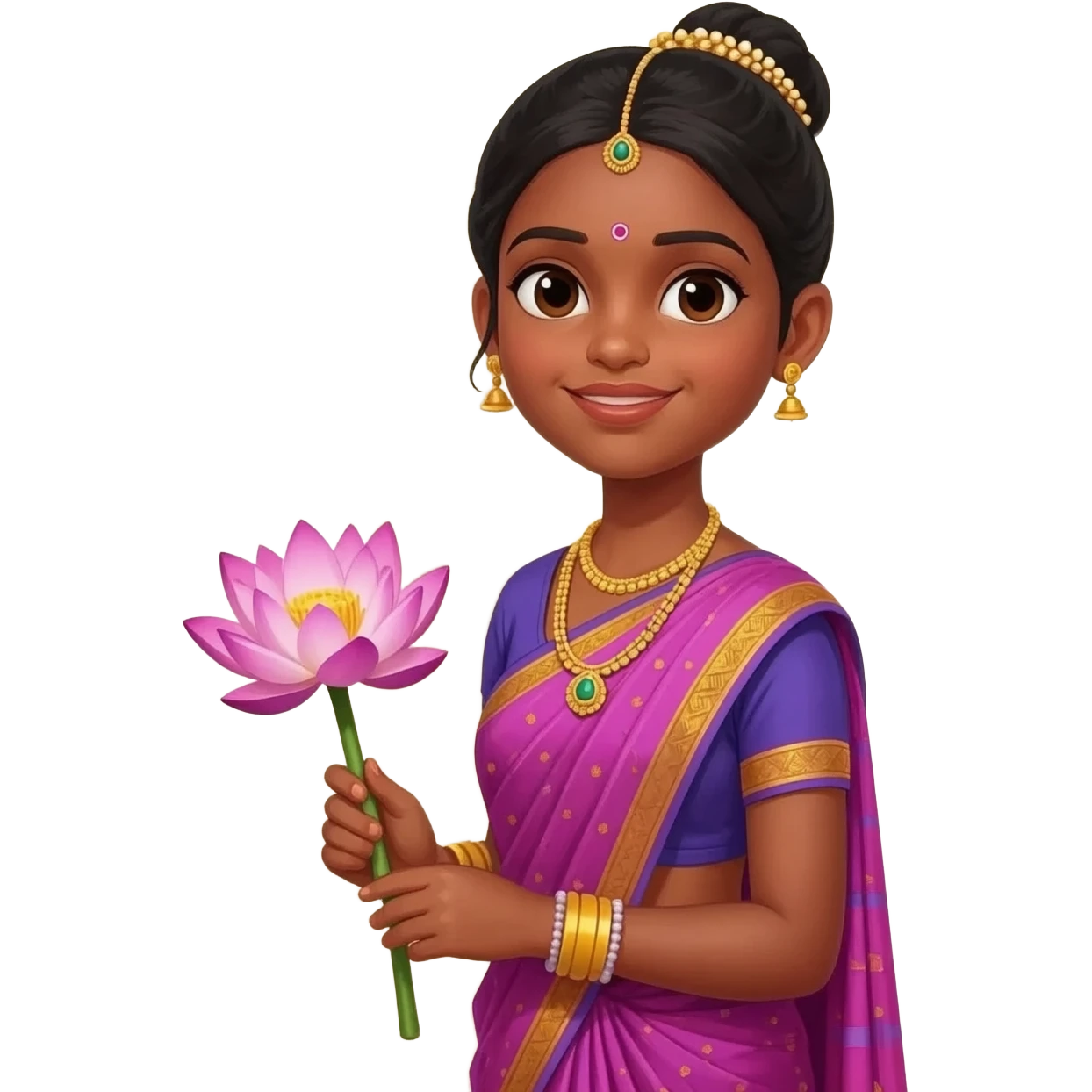 A sri lankan traditional girl emoji