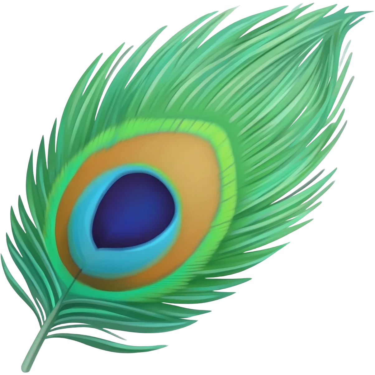 Peacock feather emoji emoji