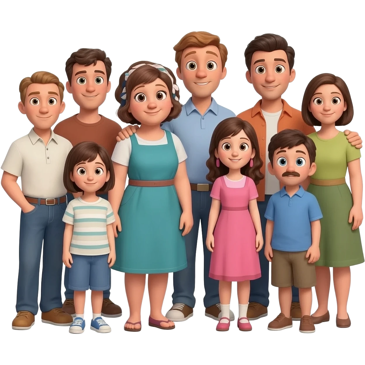 Pixar Cartoon Family emoji