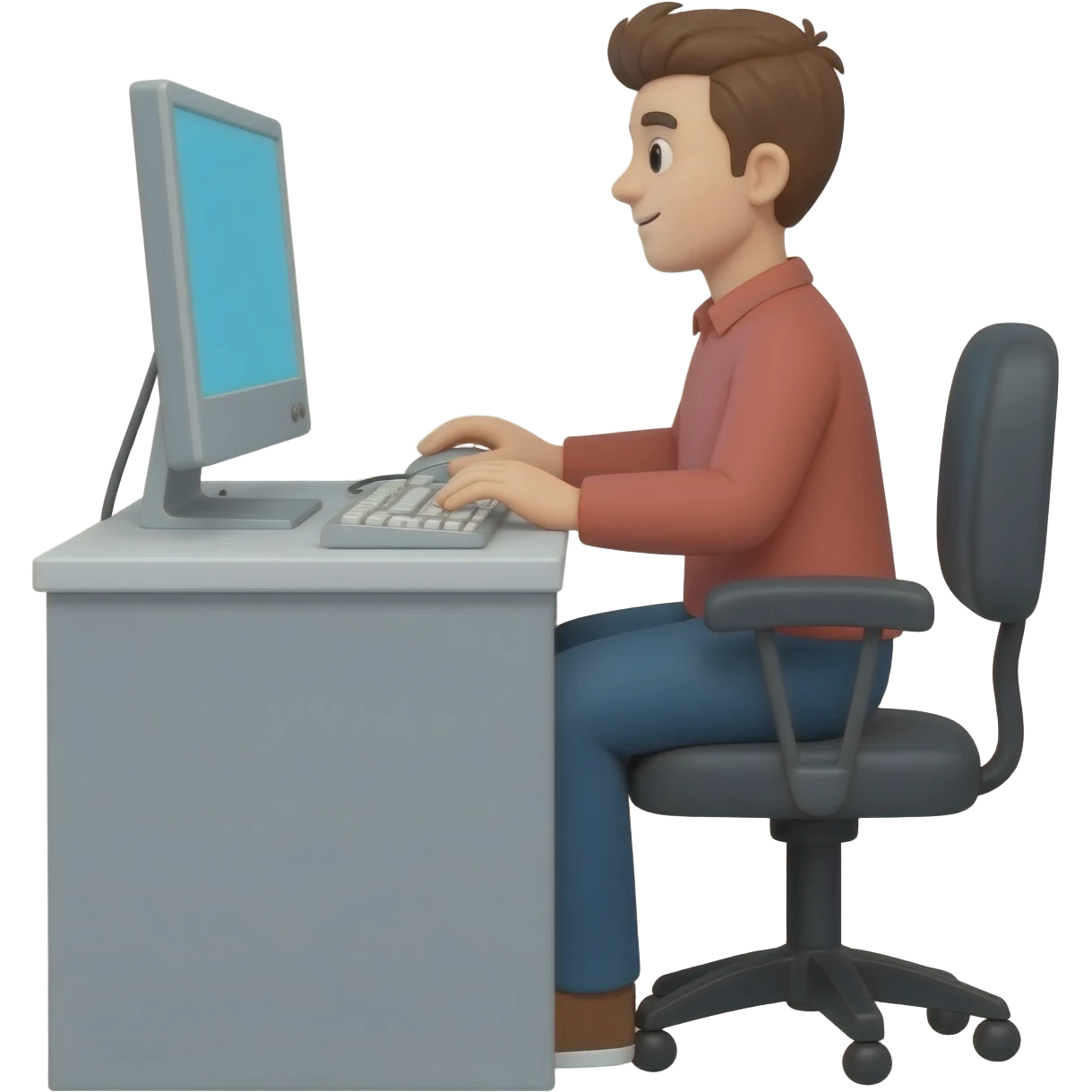 trabajar en pc emoji