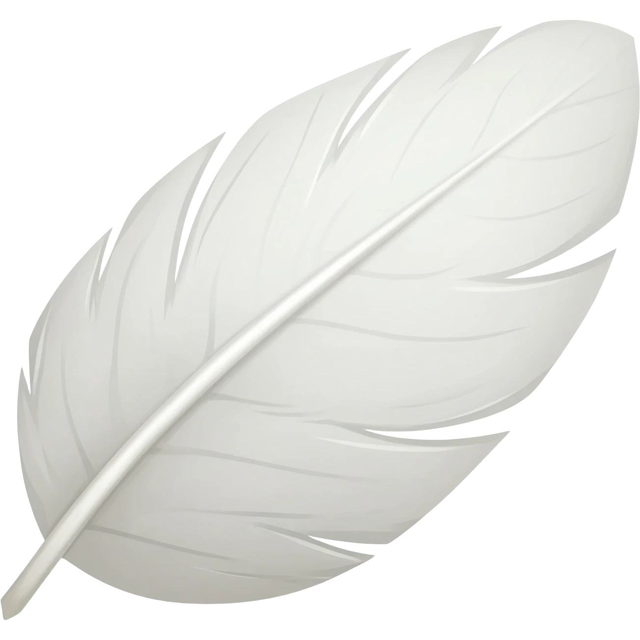 White feather emoji emoji