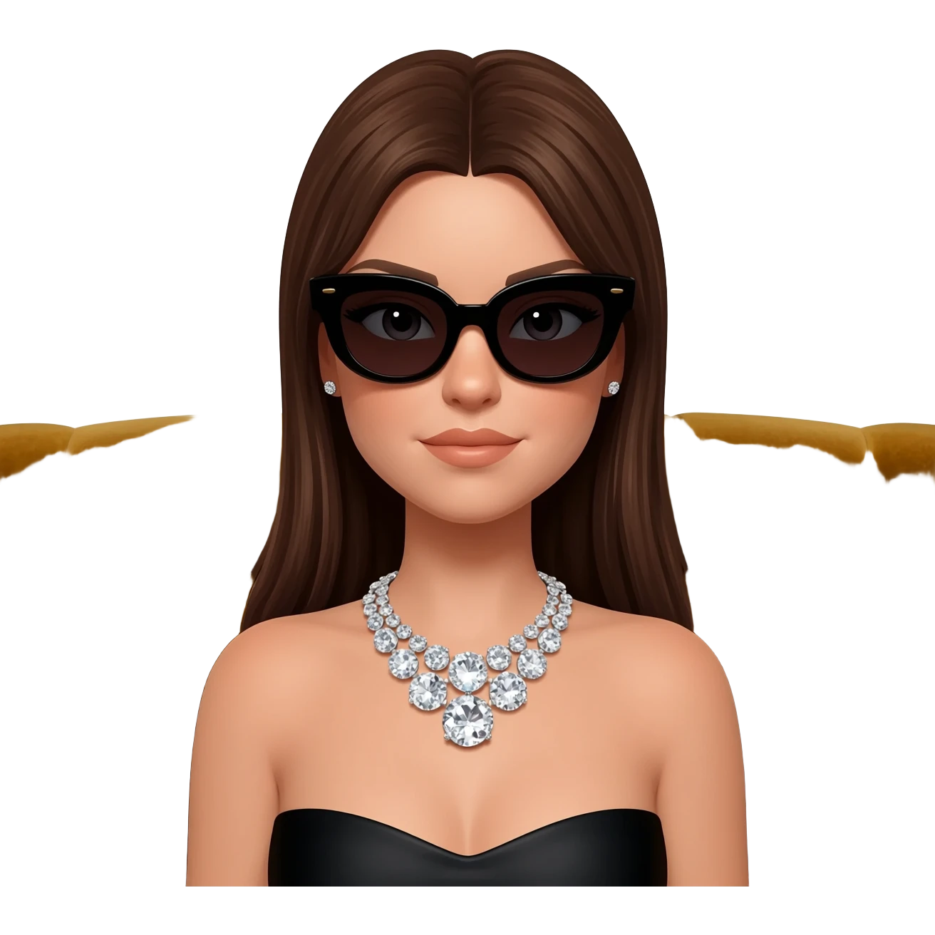 cool rich girl emoji