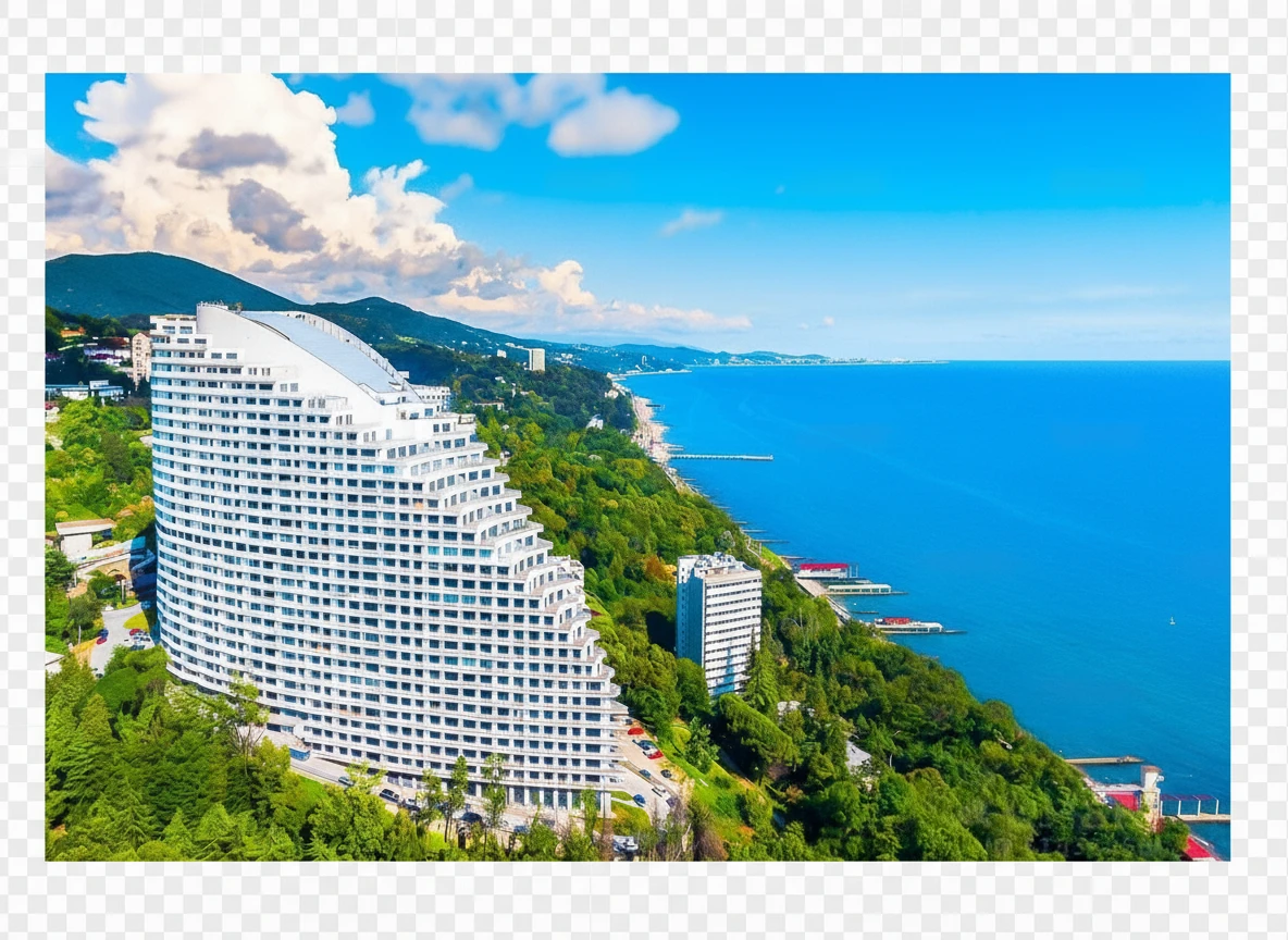 Изометричная, яркая, детализированная, объемная и фотореалистичная отдельная иллюстрация Actor Galaxy в Сочи. Чёткие контуры, не размазанные линии, высокое качество, прозрачный фон, не обрезать края картинки emoji