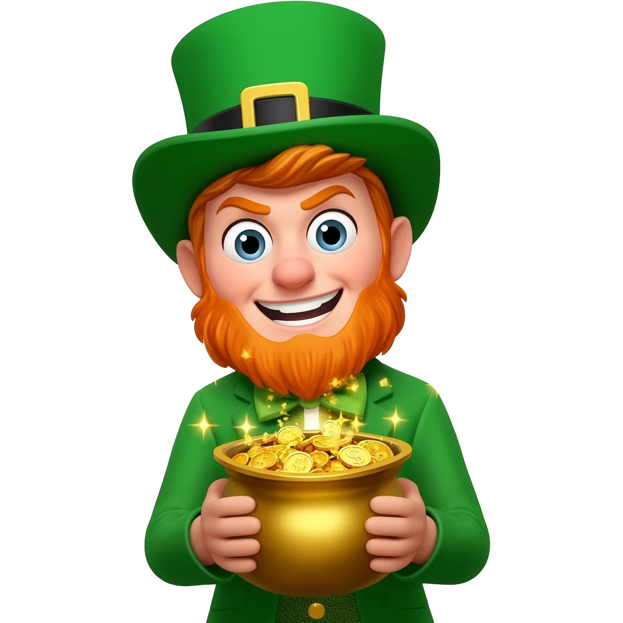 Leprechaun and pot of gold emoji