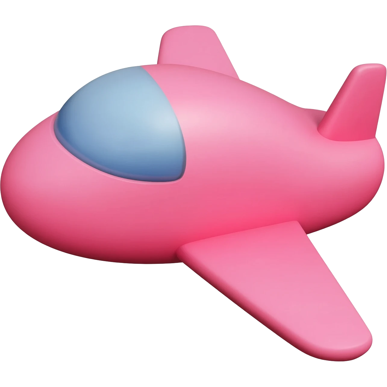 pink plane emoji