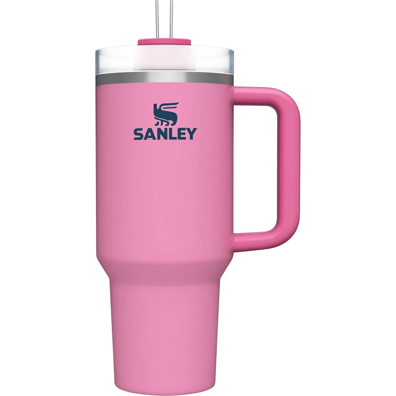 Свело розовая чашка stanley emoji