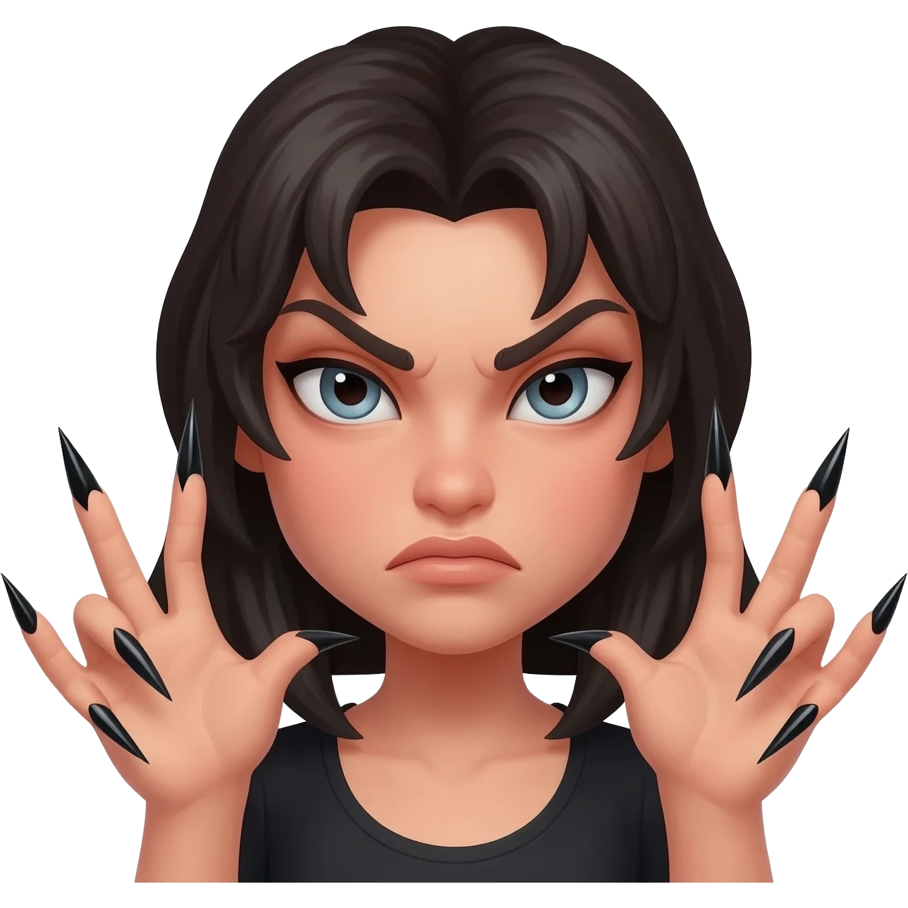 mean  girls whit nails emoji