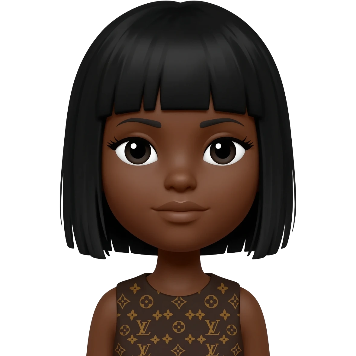 Louis Vuitton black girl emoji