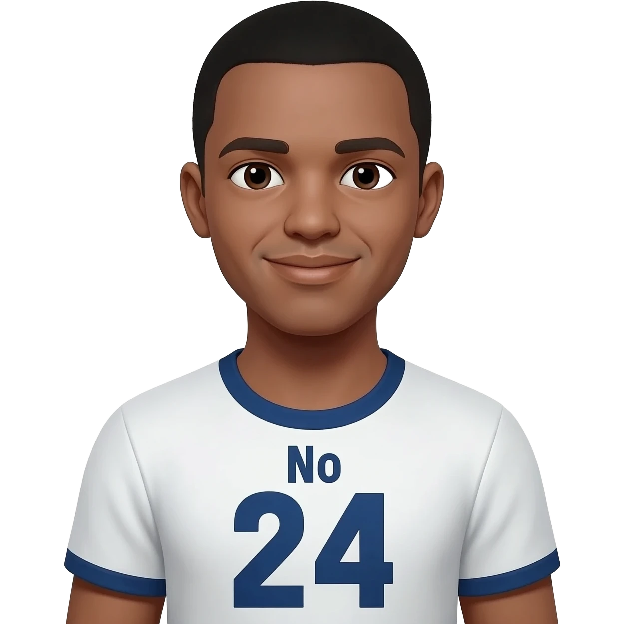 The one wearing the No.24 T-shirt emoji
