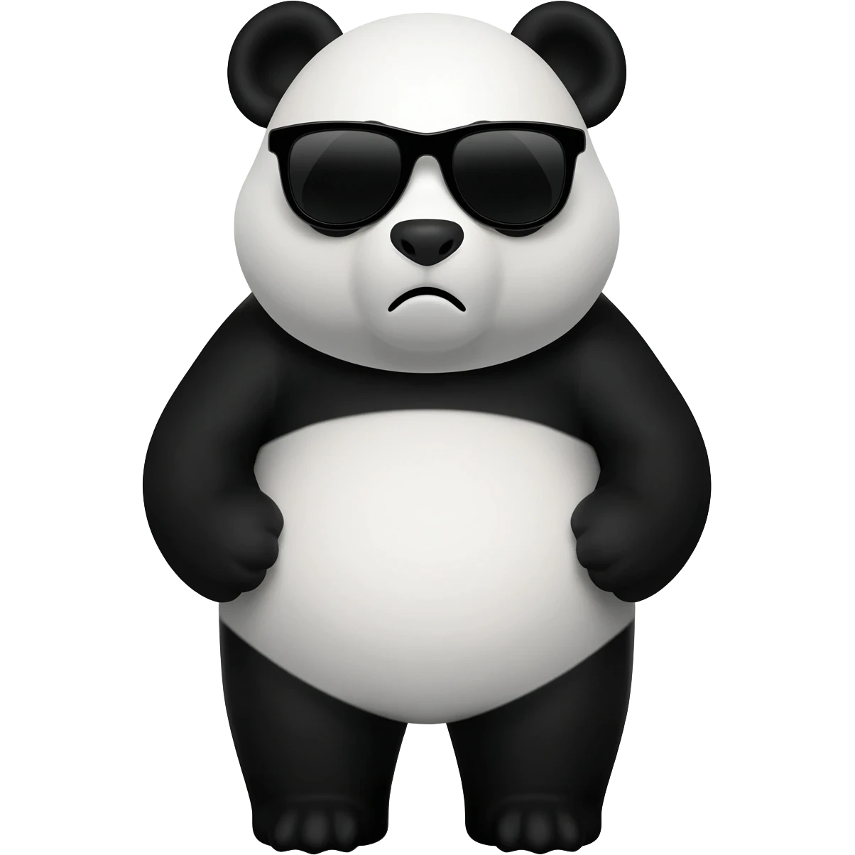 panda con gafas negras desol emoji