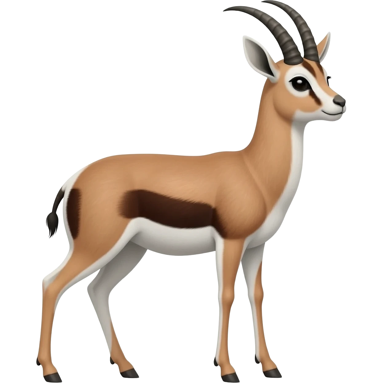 Gnu-gazelle-hybrid, full body emoji