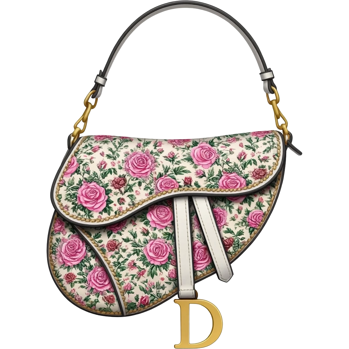 floral dior saddle bag emoji