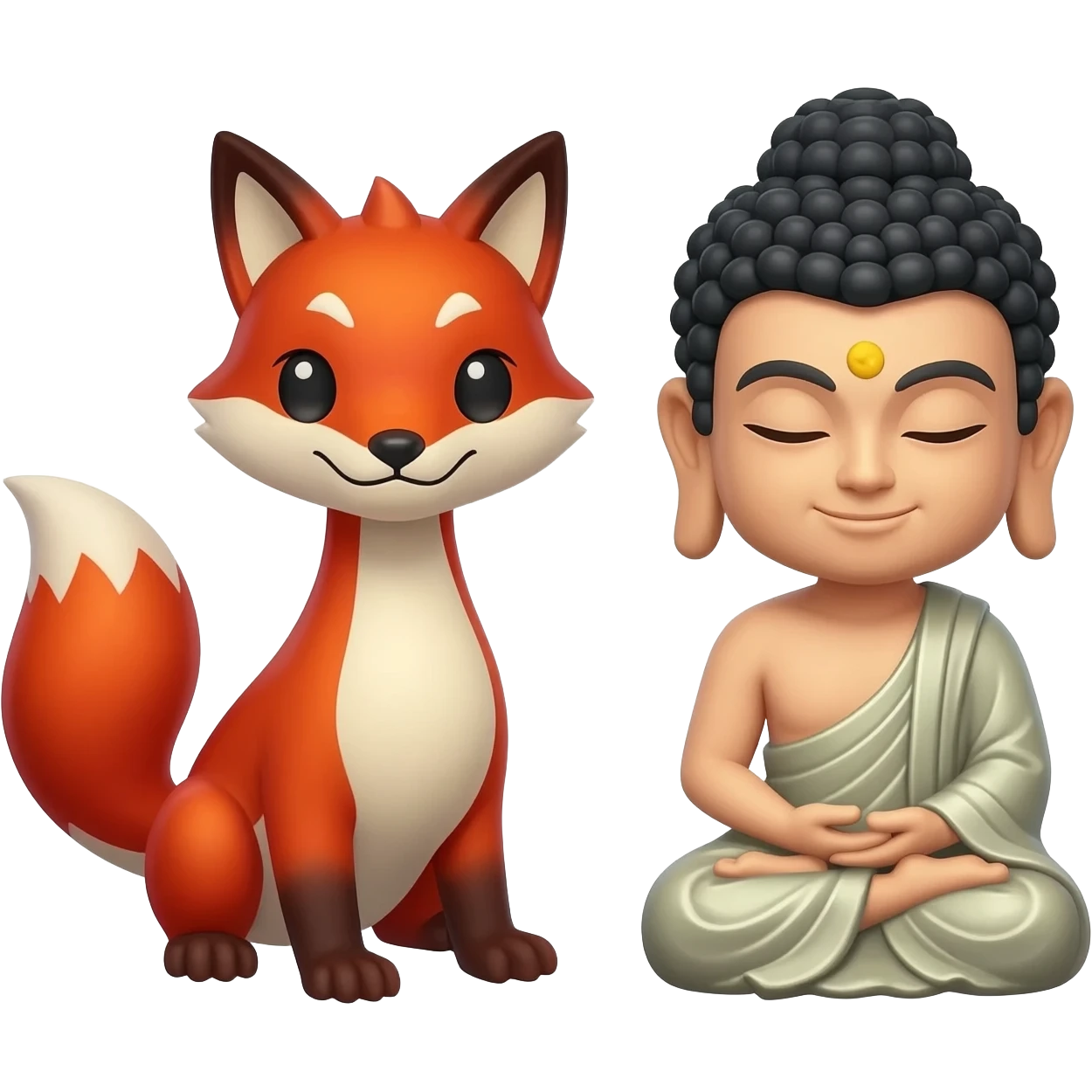 Emoji da kitsune dragon e buddah do blox frutis emoji