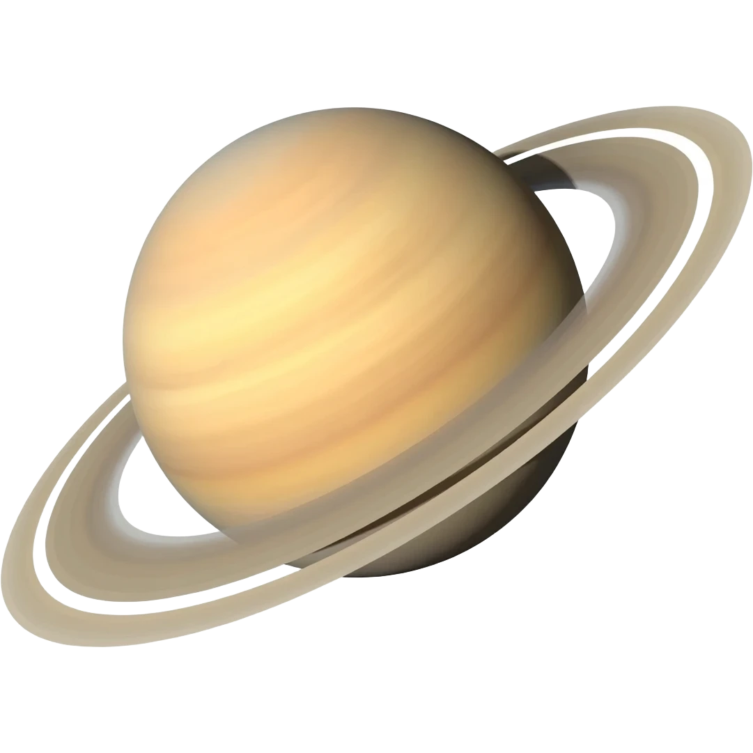 Saturn (the planet, not the surface, without the space)) emoji