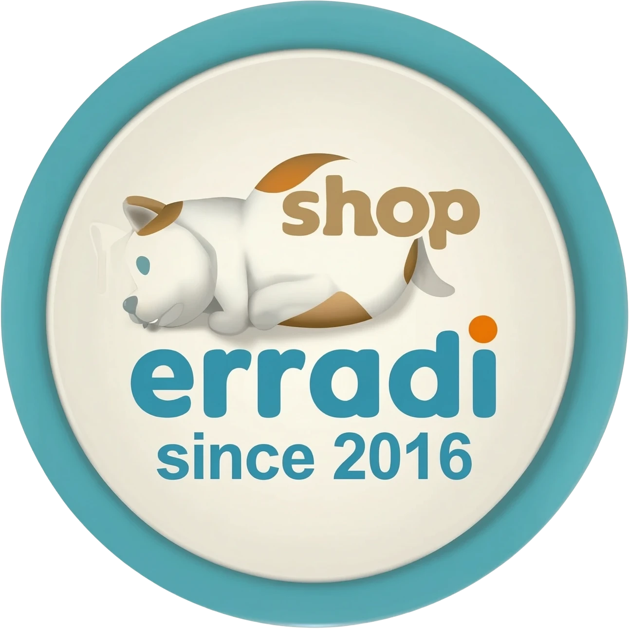 Create logo professional for petshop erradi since 2016 emoji