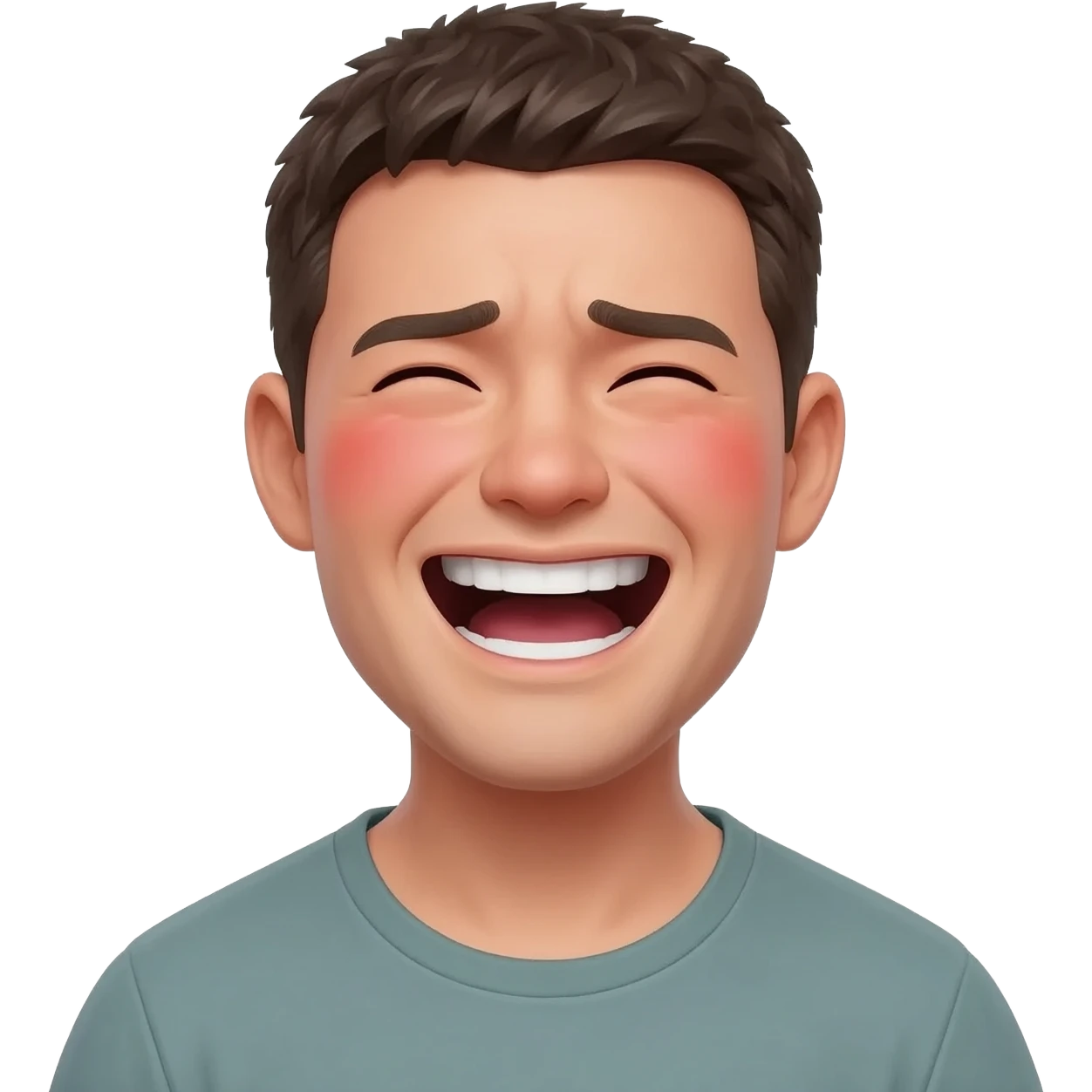 Cring while laughing emoji