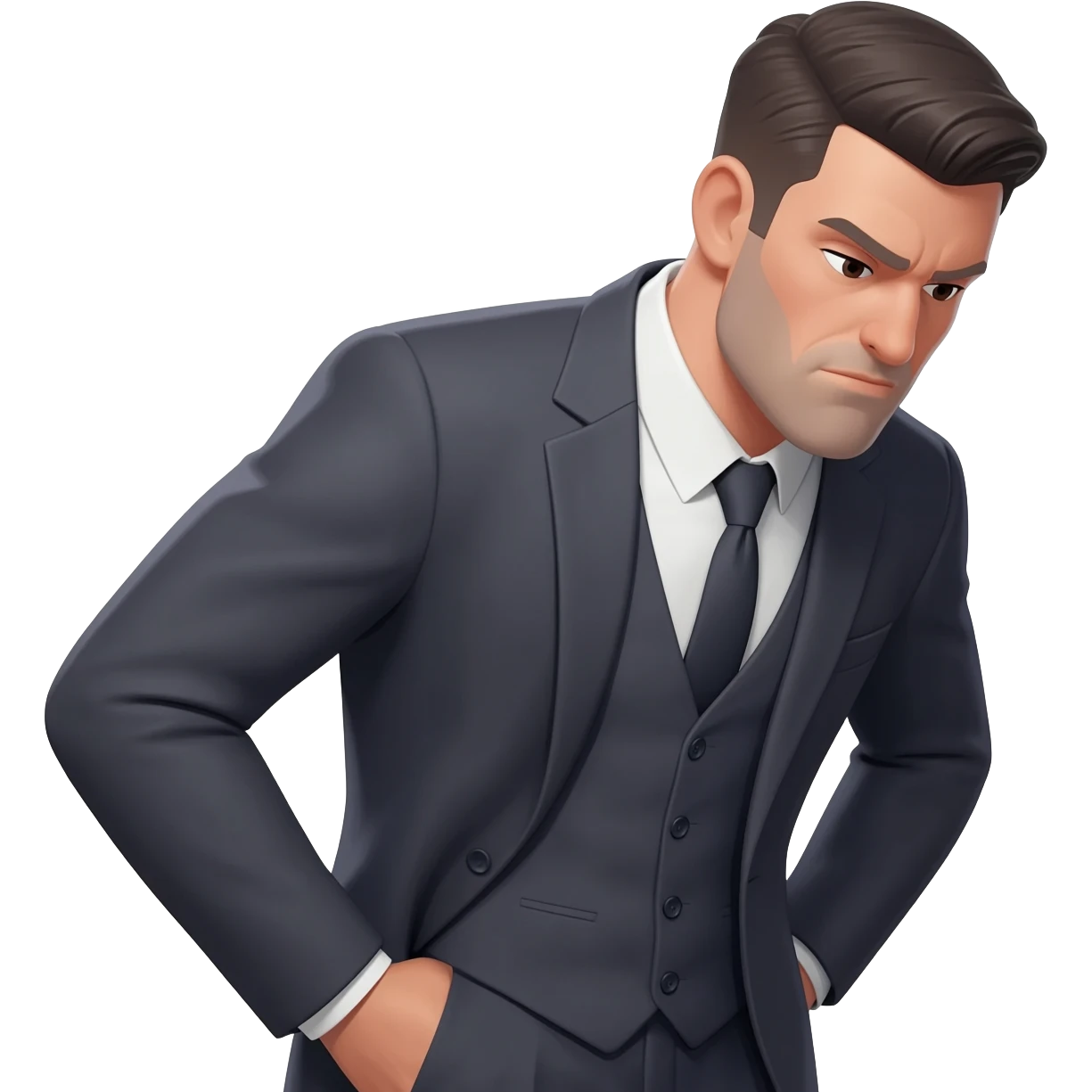 Arrogant man thinks he’s better than other people emoji