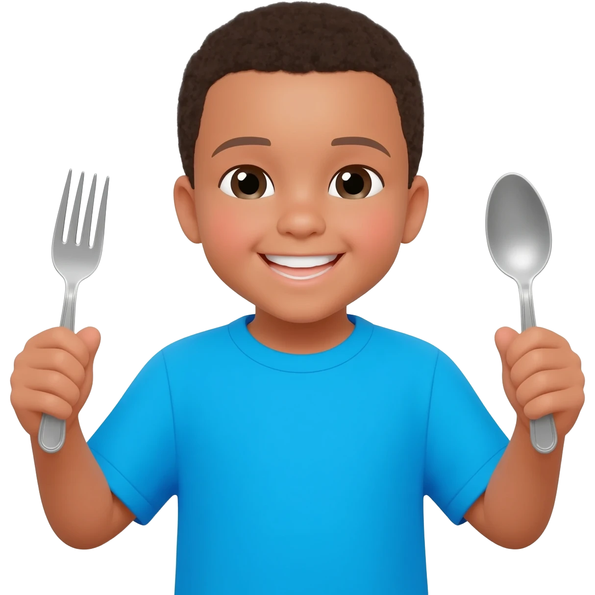 a child fork and spoon emoji