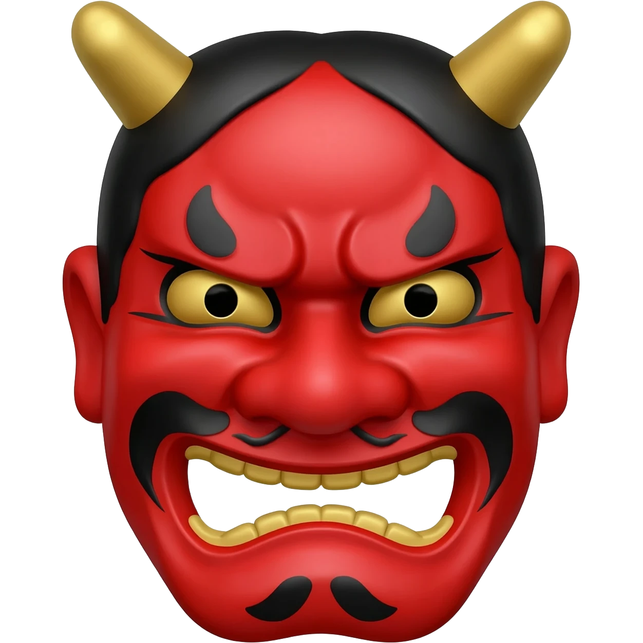 Hyottoko festival mask emoji