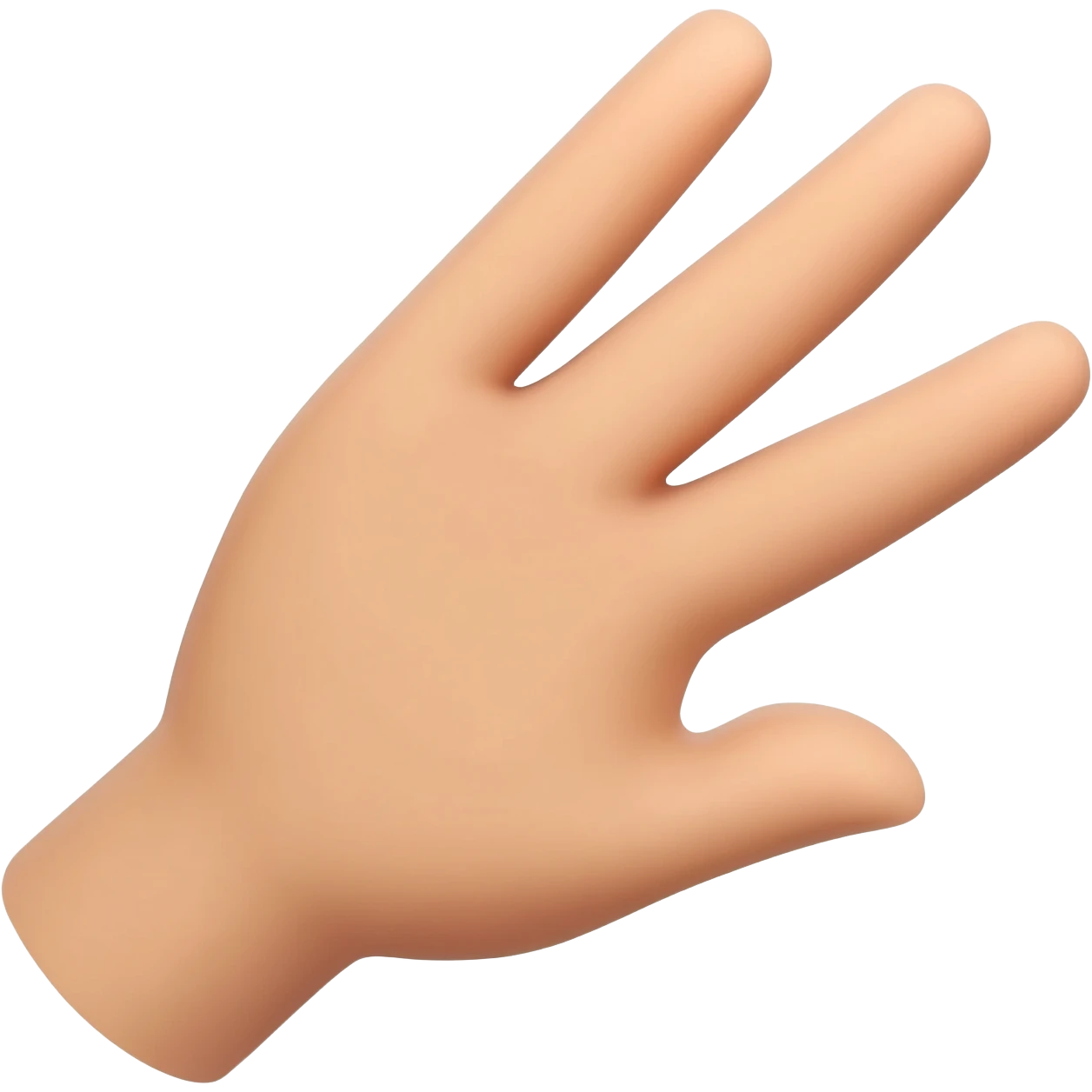 three finger salute emoji