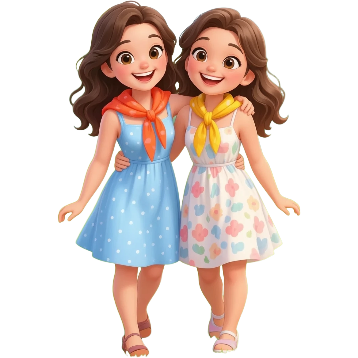 sense of camaraderie between pretty girls emoji