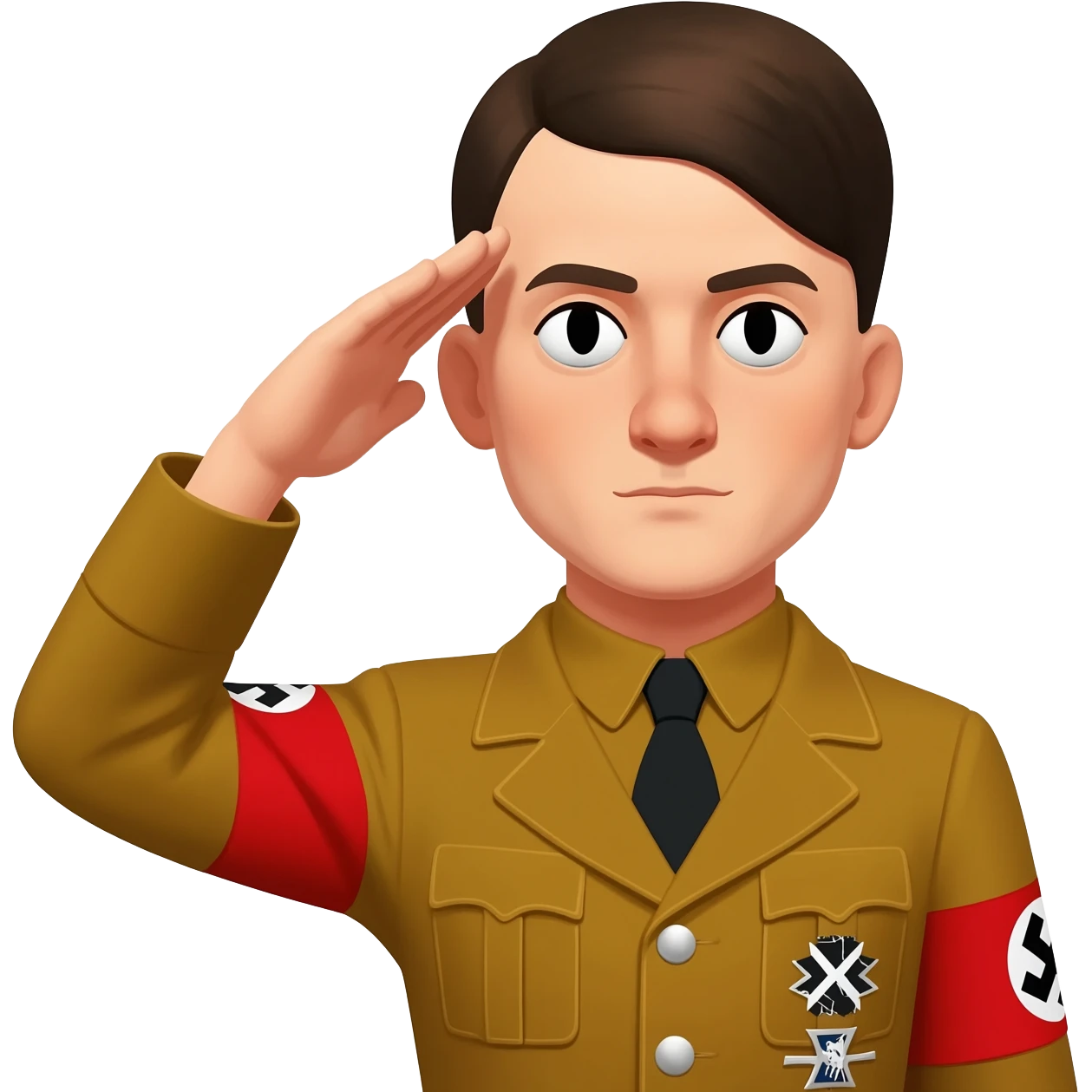 Adolf Hitler saluting emoji