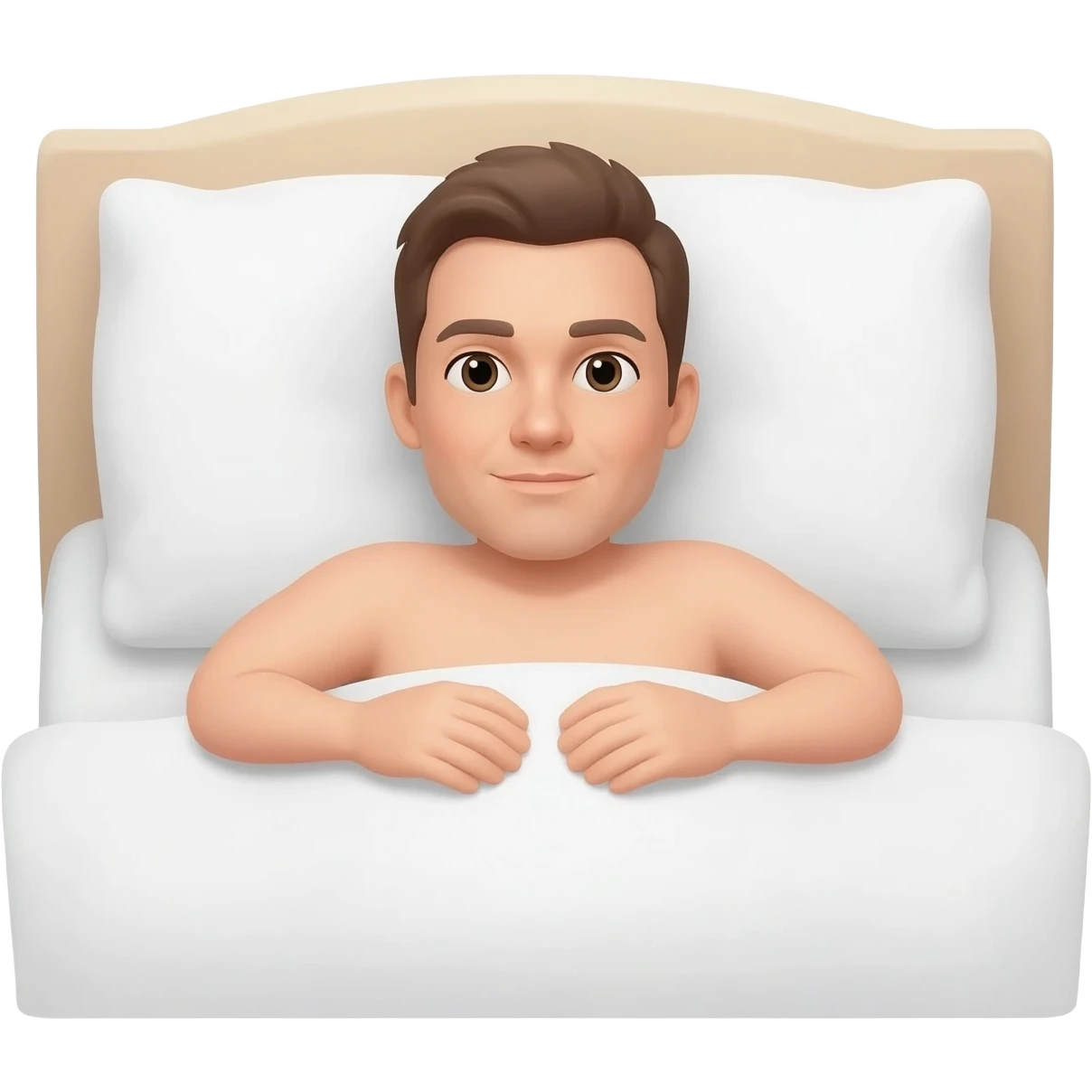Naked in the bed emoji