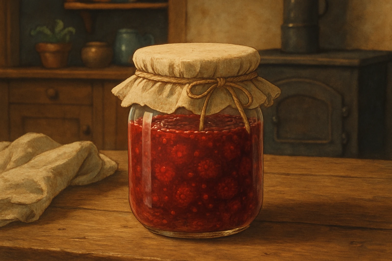 realistic jam jar, cozy, homemade emoji