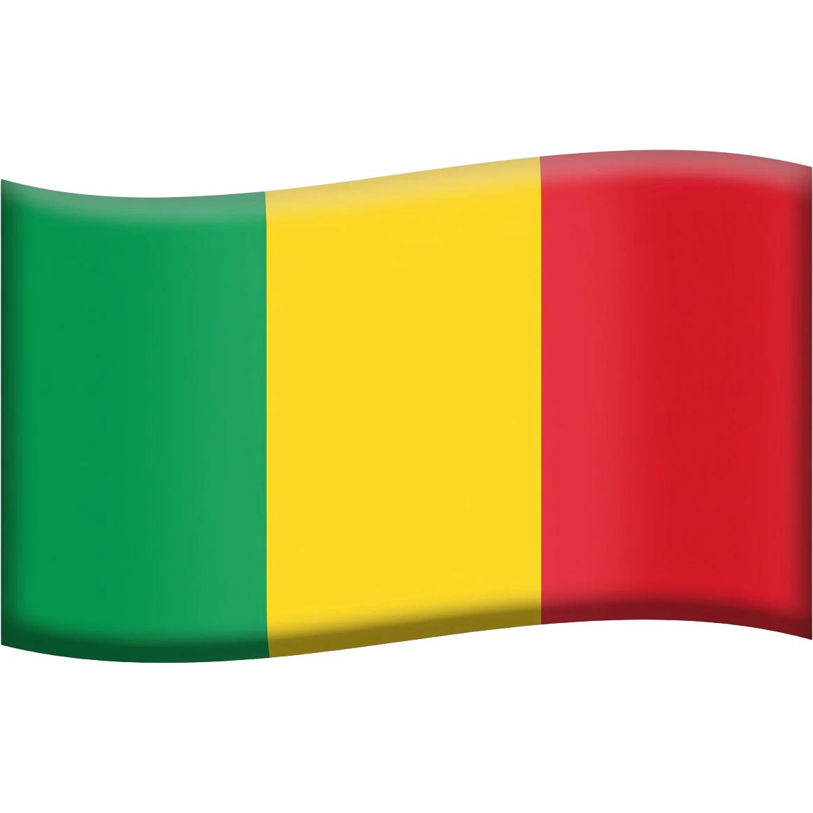 plain geen yellow and red flag emoji