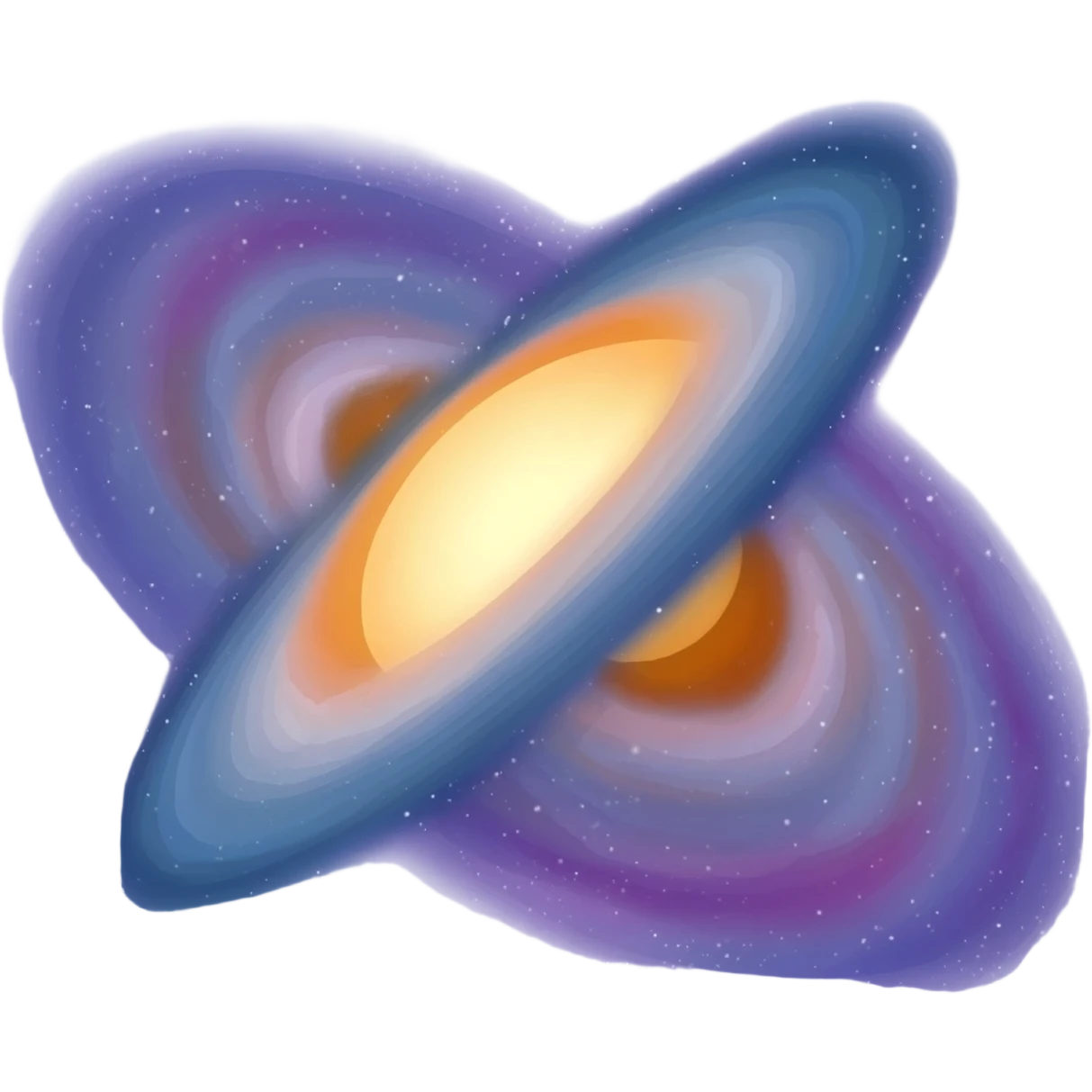 Make a galaxy collision emoji emoji