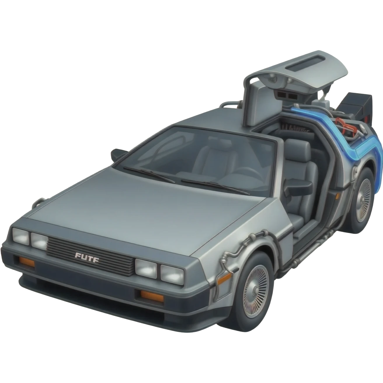DeLorean Time Machine from Back to the Future emoji
