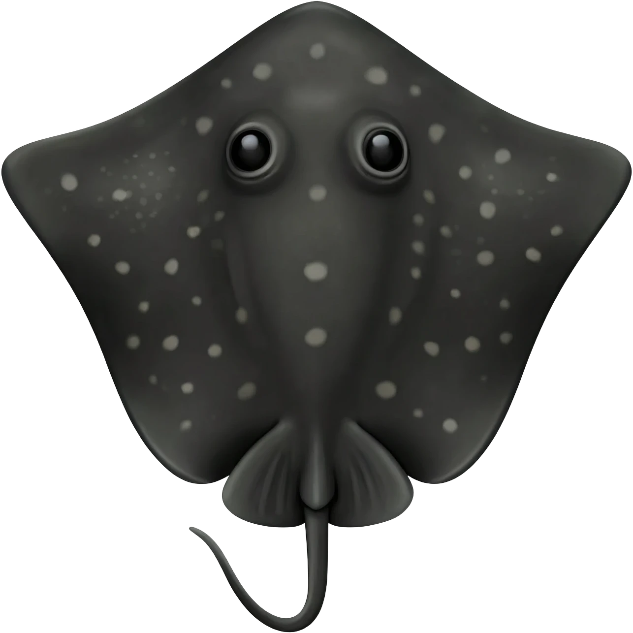 a black and spotted stingray emoji