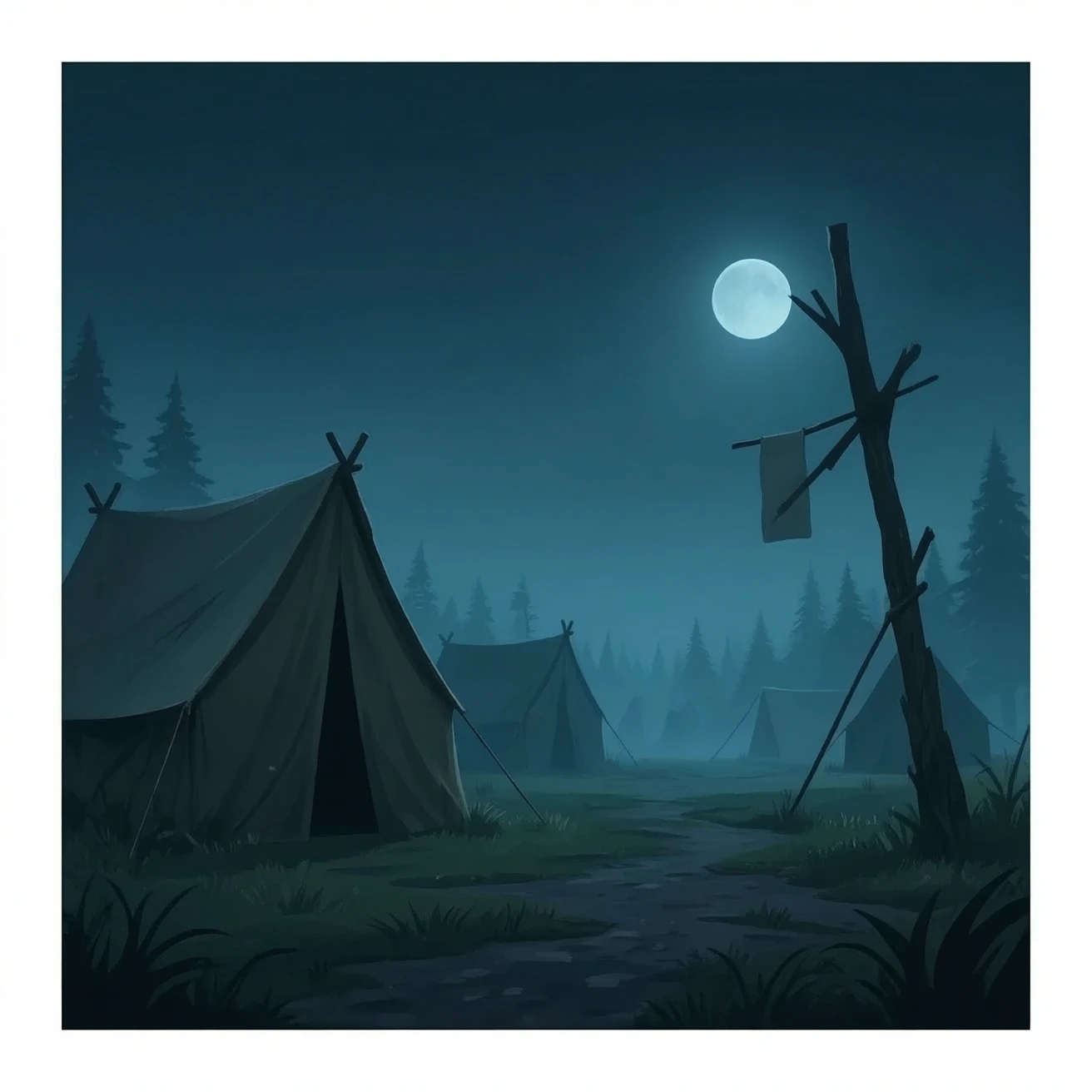 camp amb molt pocs supervivents emoji