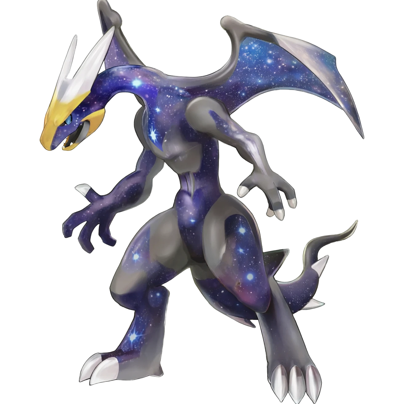 Shiny Galactical Nargacuga-Silvally-Absol-Digimon-fusion-animal-Pokémon-creature  emoji