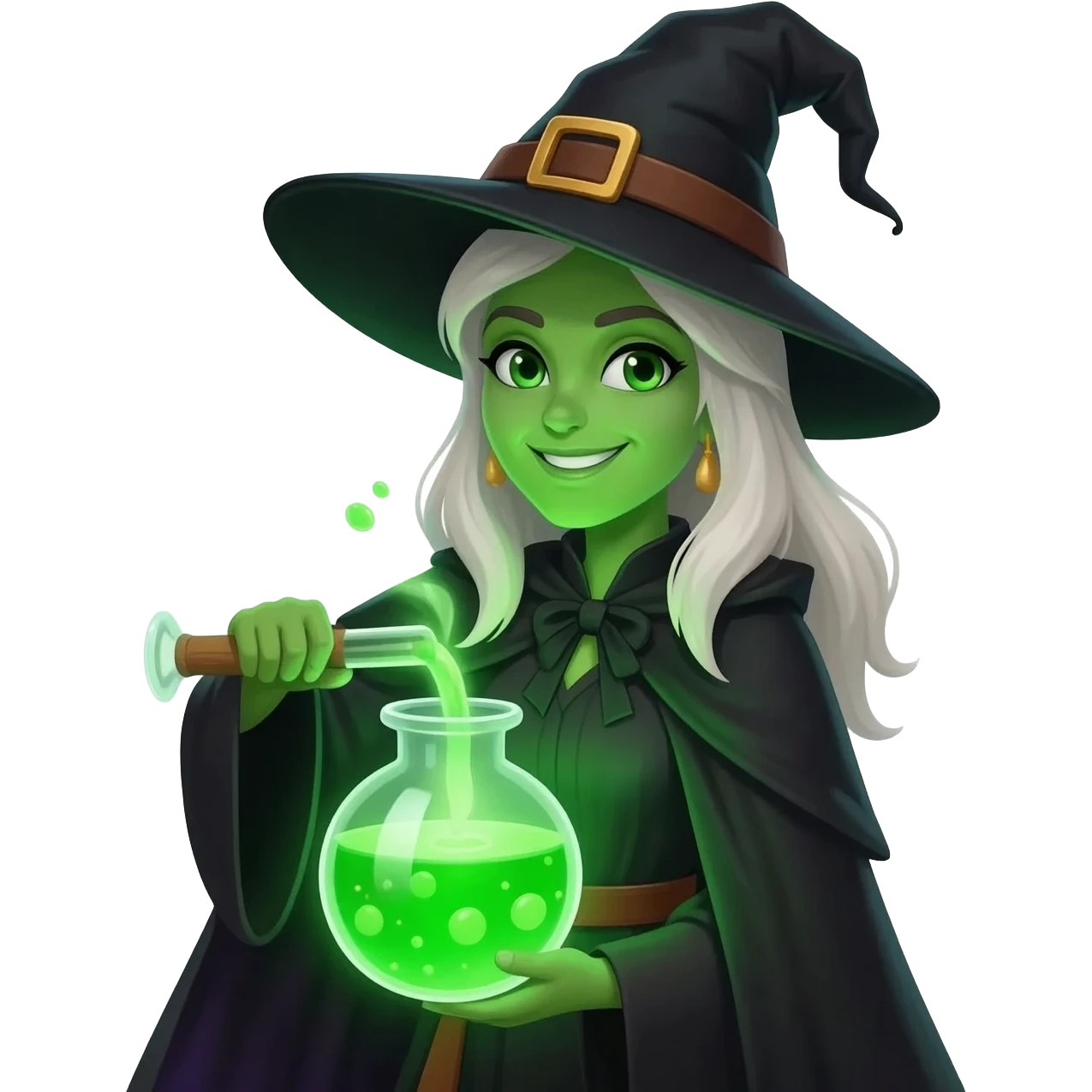 green witch cooking potion emoji