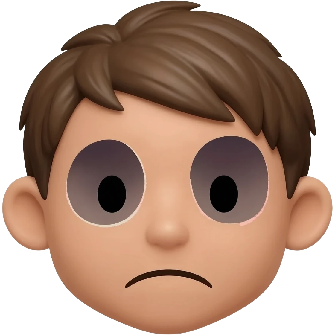 Cara con ojeras bajo los ojos emoji