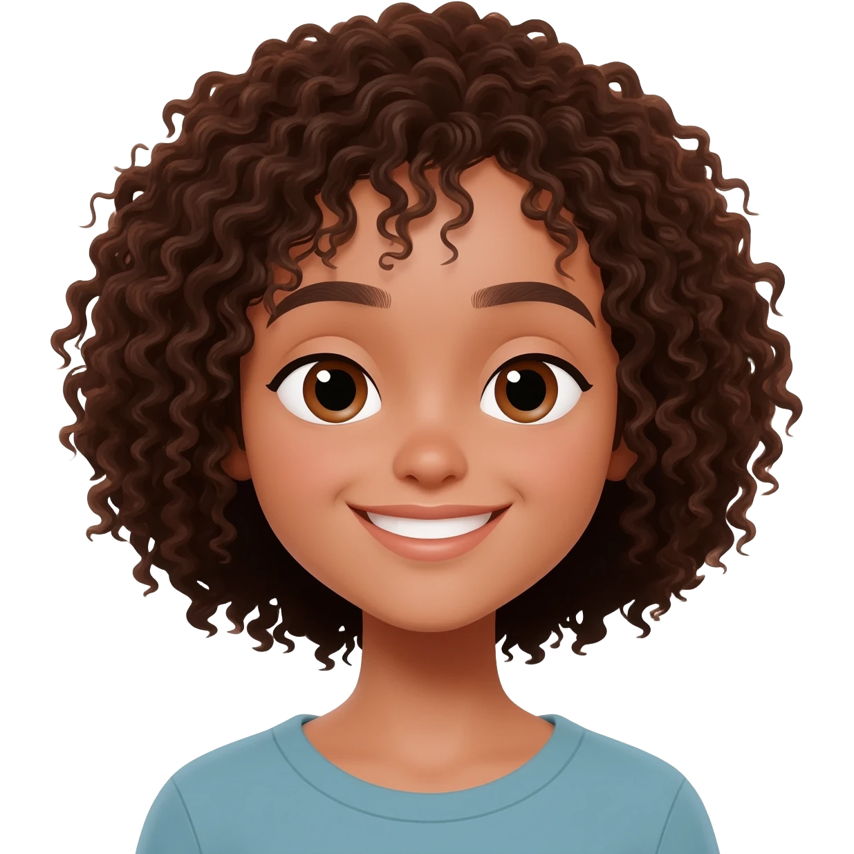 Kıvırcık kız emoji