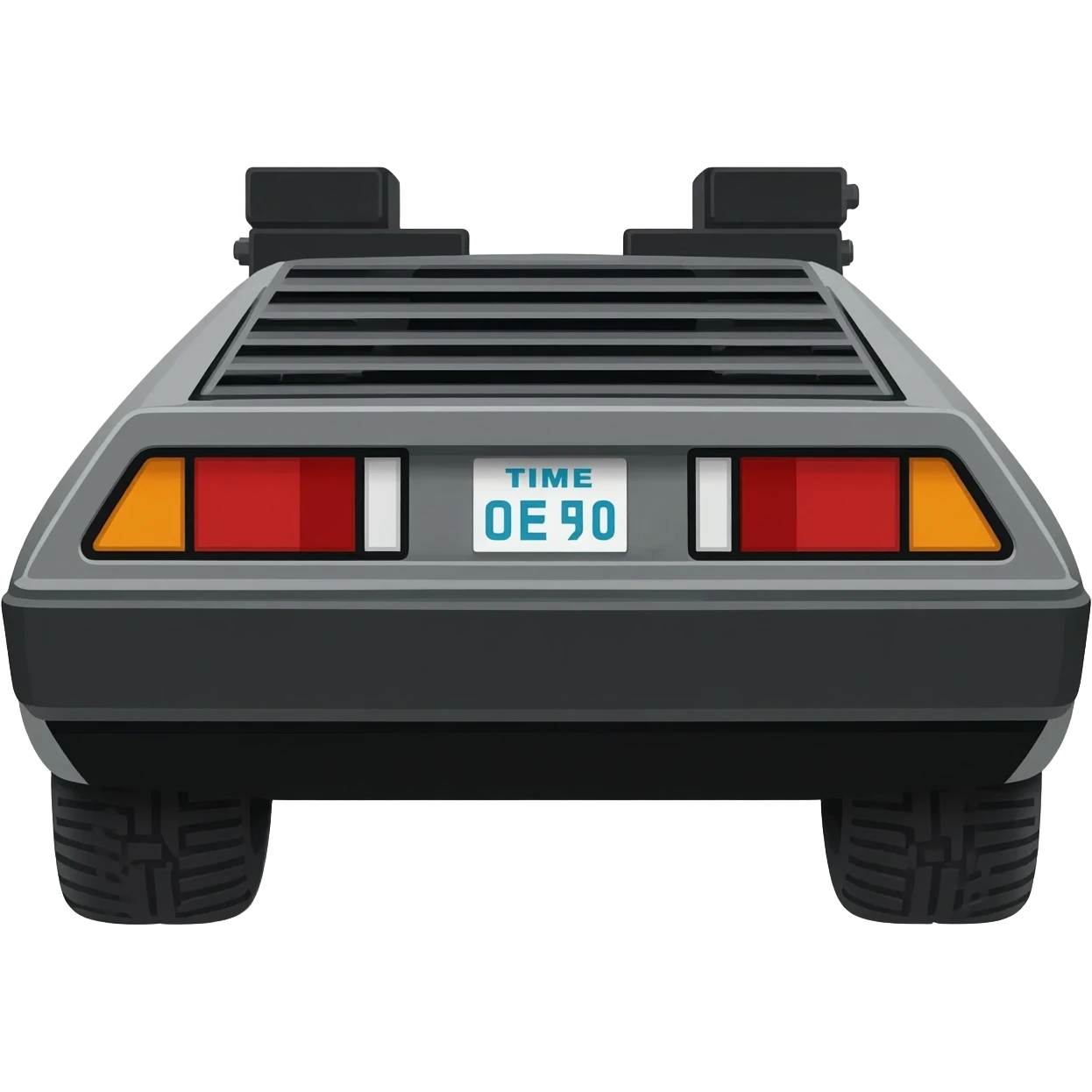 DeLorean Time Machine from Back to the Future emoji