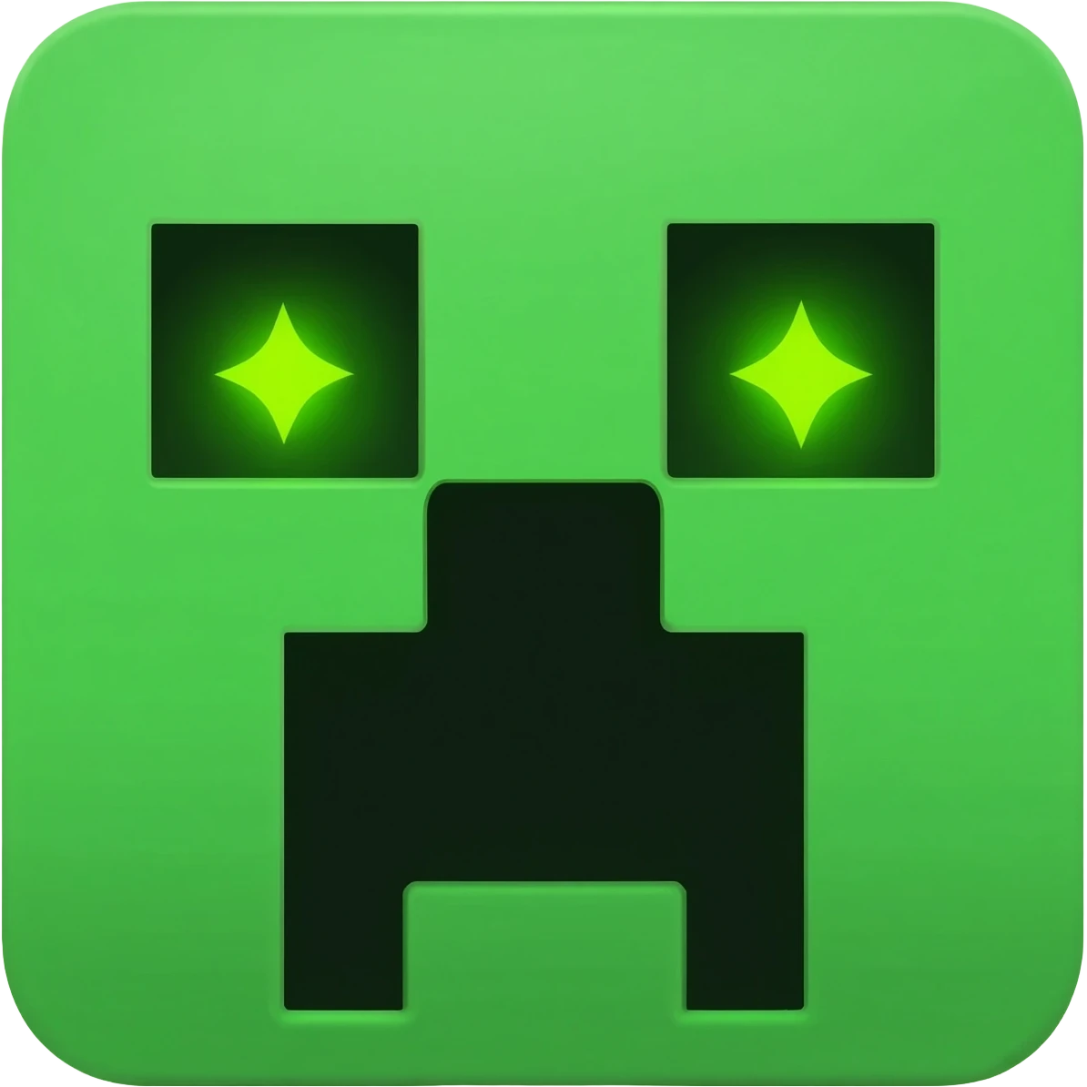 Minecraft creeper face emoji