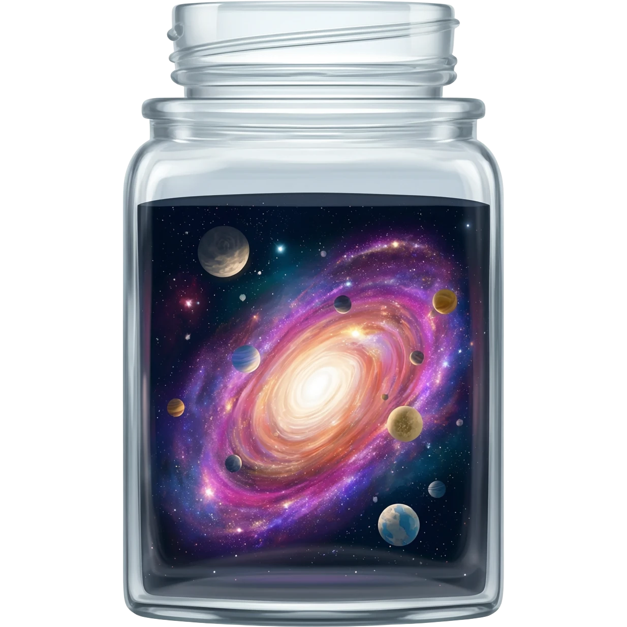 Mini galaxy in a jar emoji