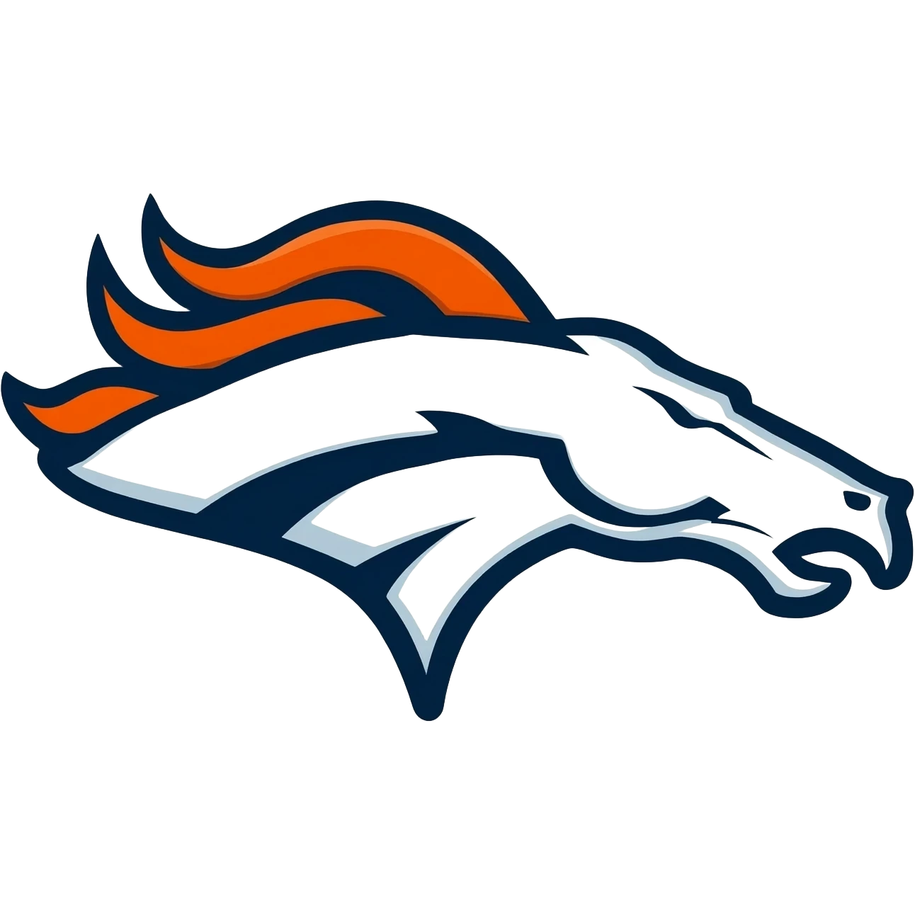 cool broncos logo emoji