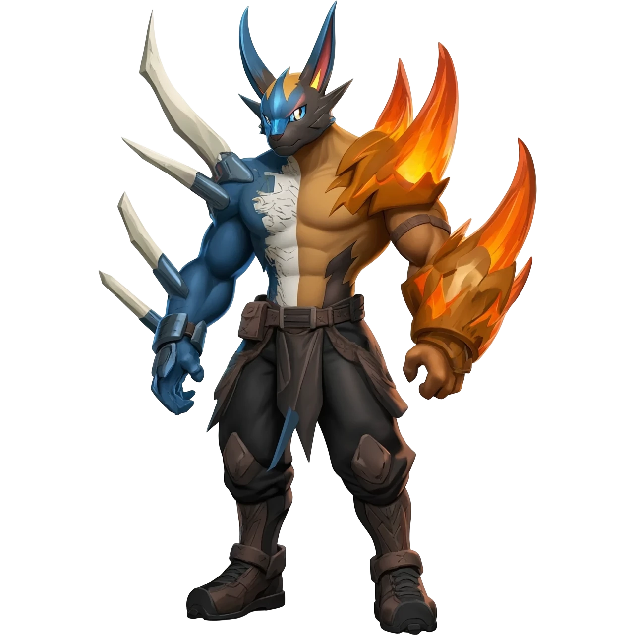 Edgy cool badass handsome animalistic Darkrai-Umbreon-Giratina-Fakémon-hybrid-fusion-creature  emoji