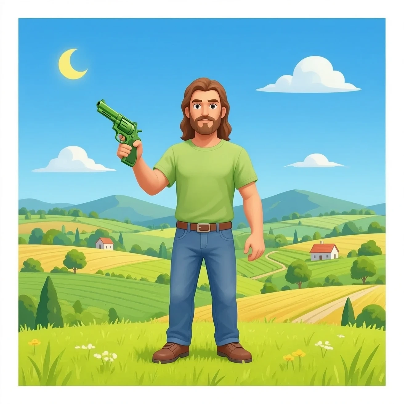 God country and guns green emoji