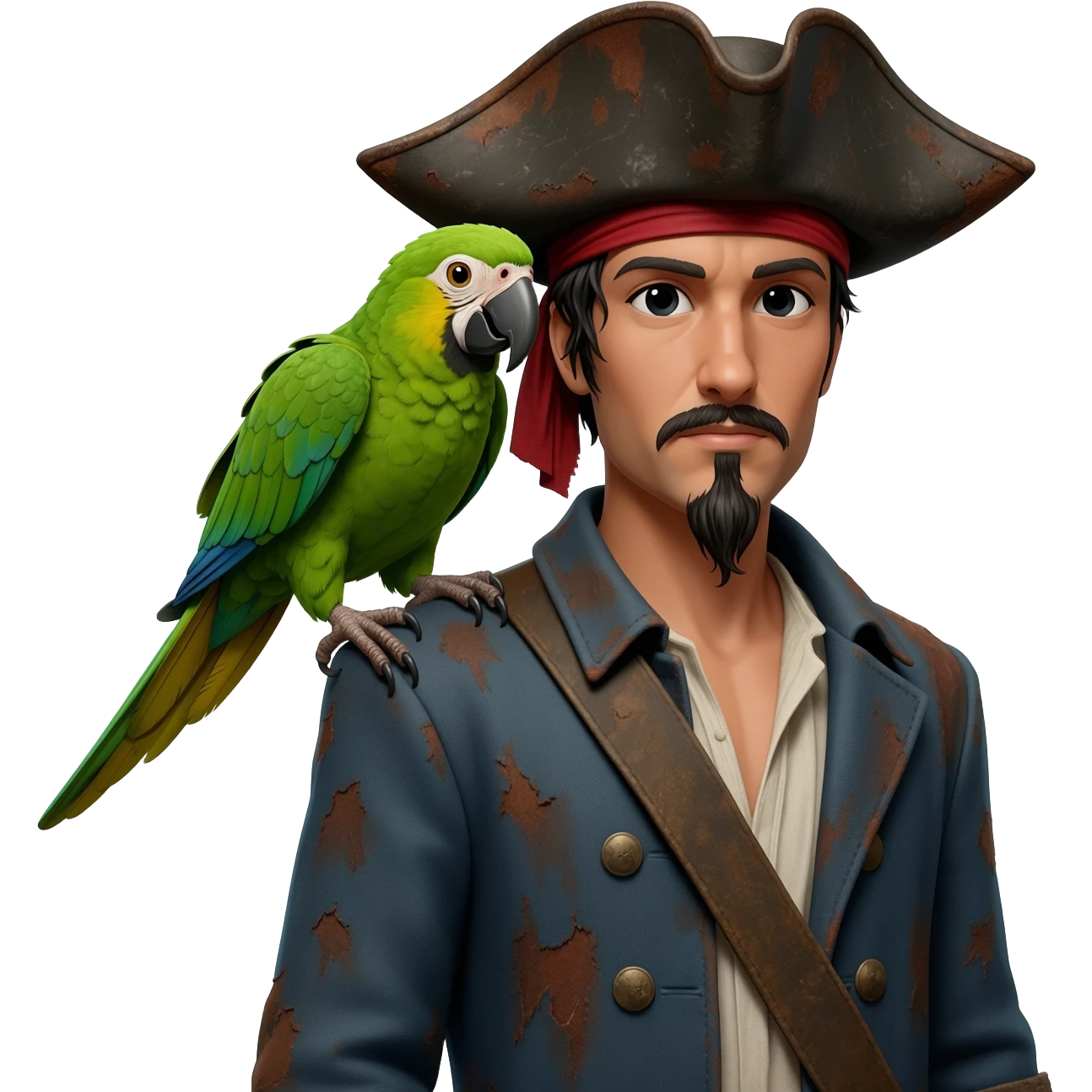 pirate and parrot emoji