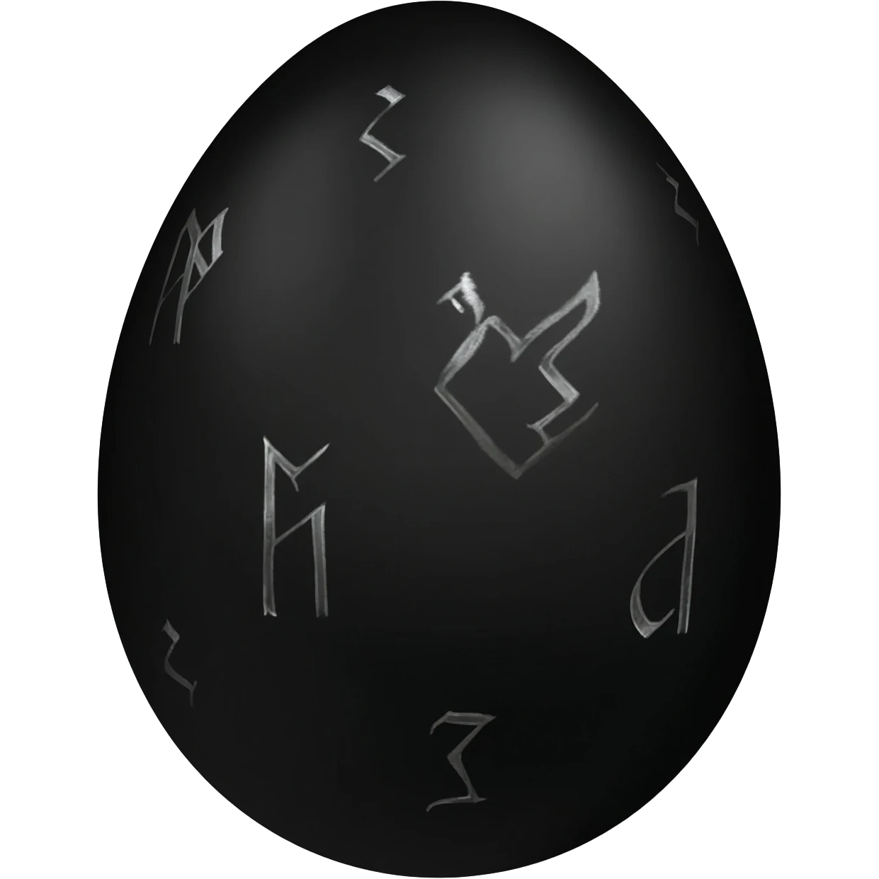 Magical black egg emoji emoji