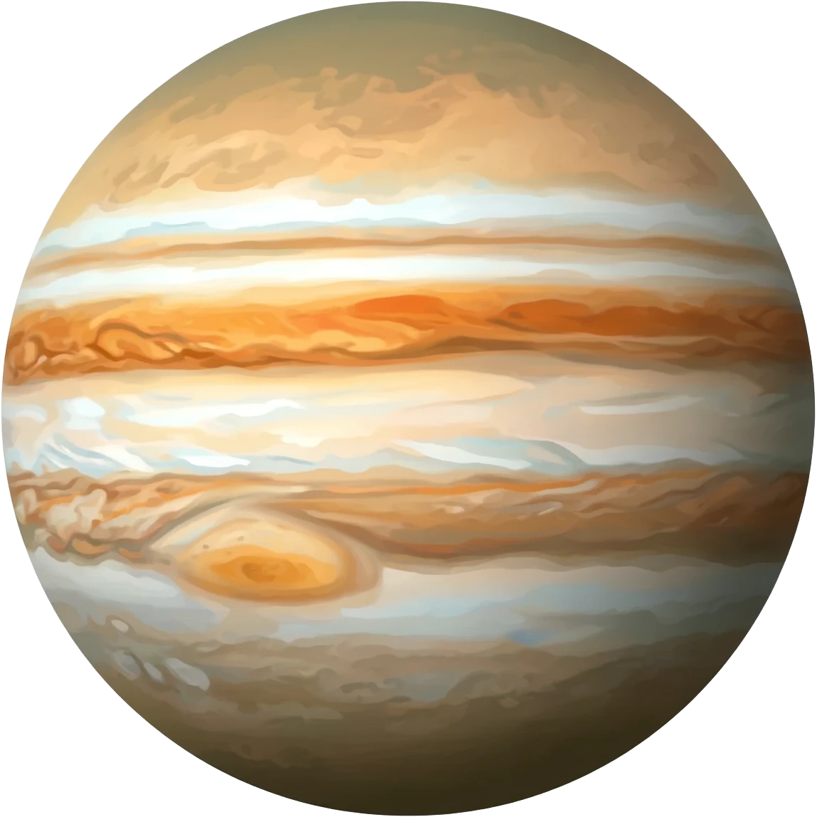 Jupiter (the planet, not the surface, without the space)) emoji