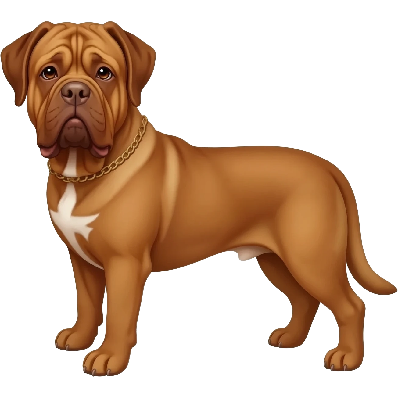 Dogue de bordeaux dog emoji