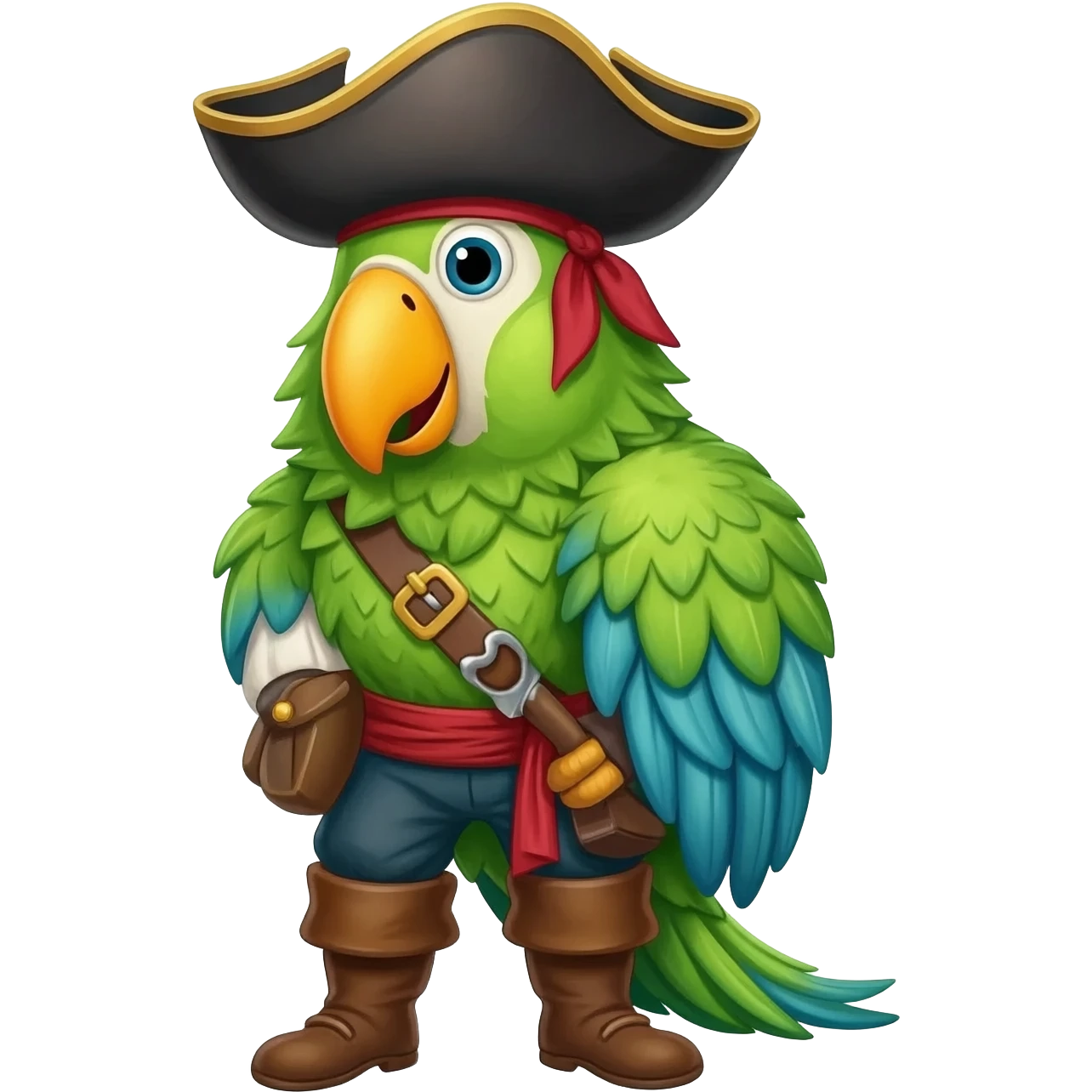 pirate and parrot emoji
