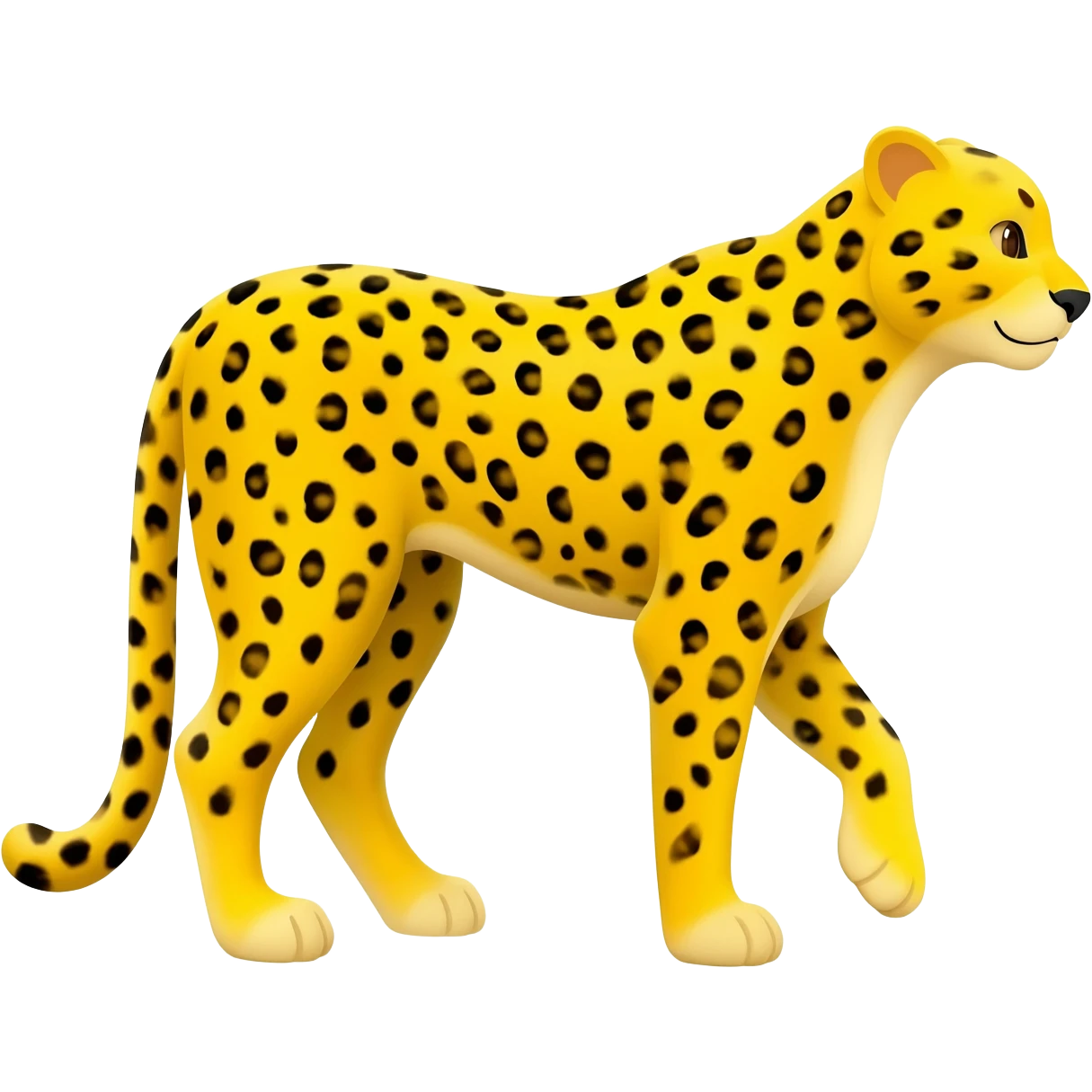 a very yellow cheetah emoji